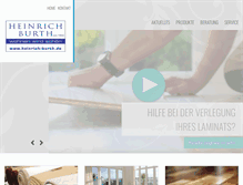 Tablet Screenshot of heinrich-burth.de
